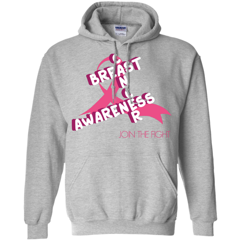Breast Cancer Awareness Join The Fight Pullover Hoodie 8 oz