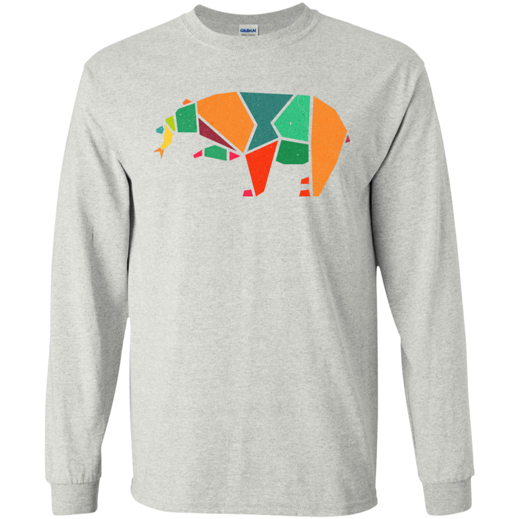 fishing bear colourful vintage T-Shirt