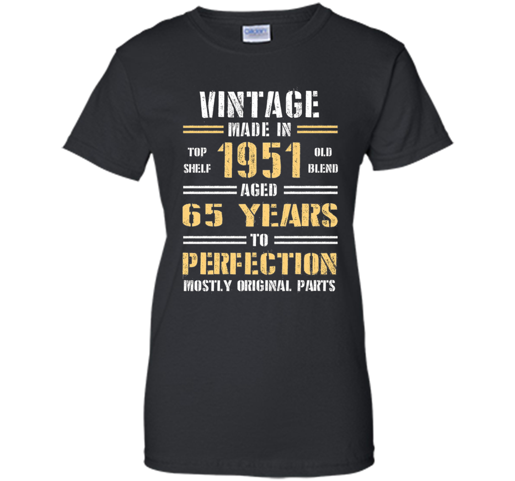 Funny Tshirt for Guy - Vintage Made In 1951 Birthday Tshirt