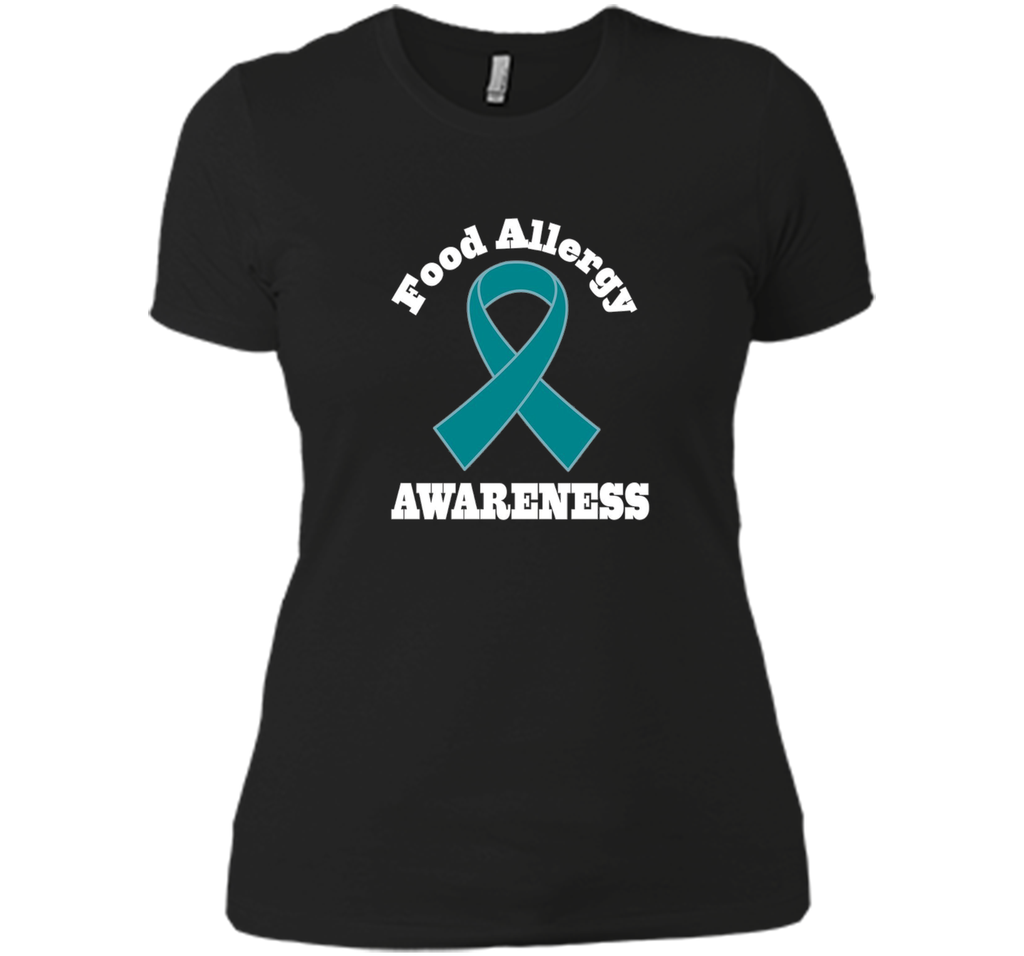 Food Allergy Awareness Teal Ribbon T-shirt