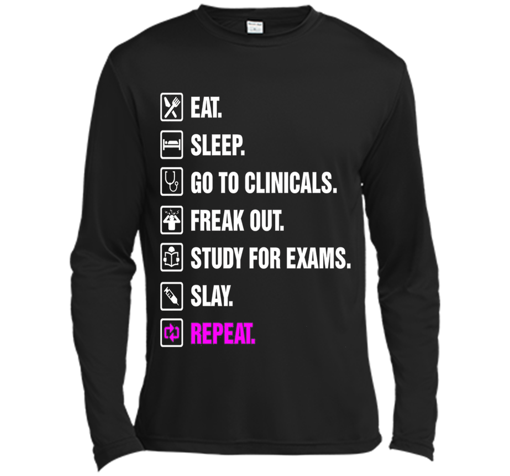 Funny Nurse Shirt Slay RN LPN Clinicals Nursing School