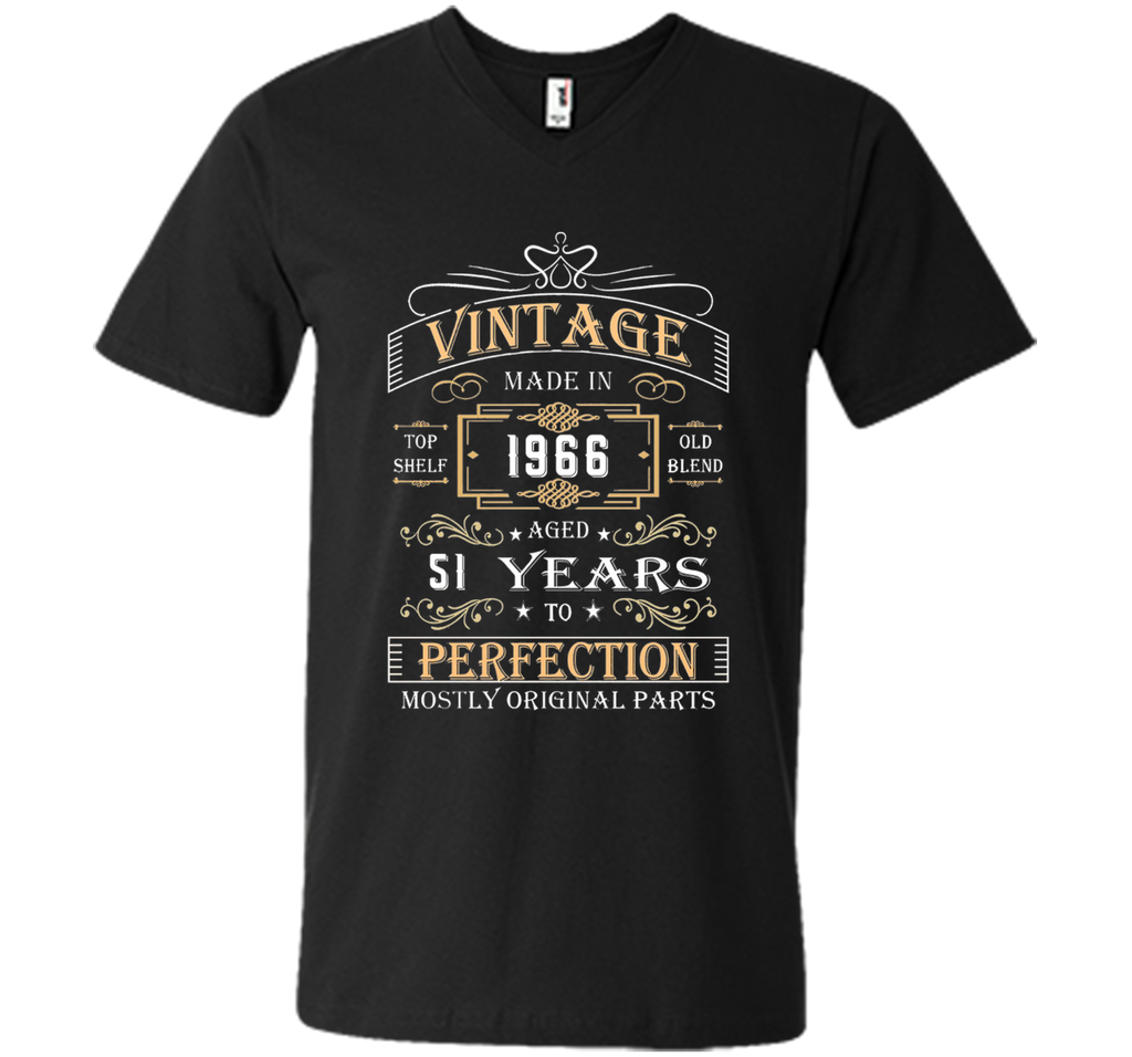 Vintage Age 51 Years 1966 Perfect 51st Birthday Gift T-Shirt