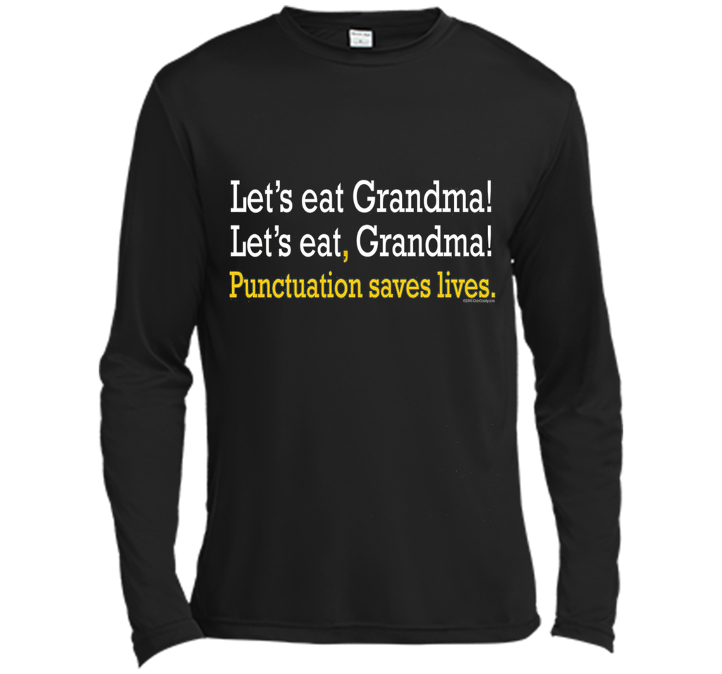 Let's Eat Grandma Funny Grammar English Teacher Gift T-Shirt