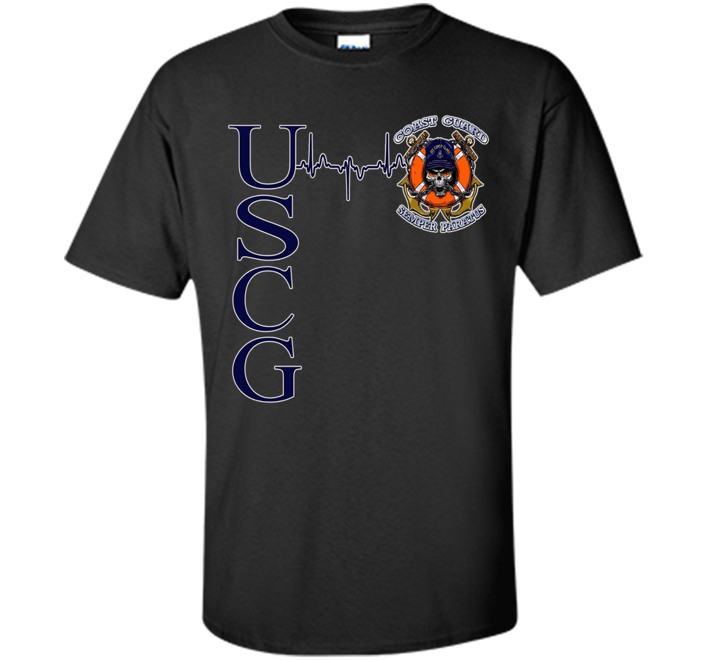 Coast Guard Heartbeat T-Shirt cool shirt