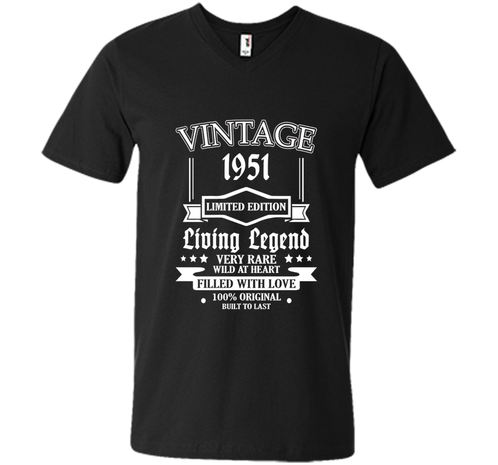 Vintage Tee 1951 65 Years Old 65th Birthday Idea Gift Shirt