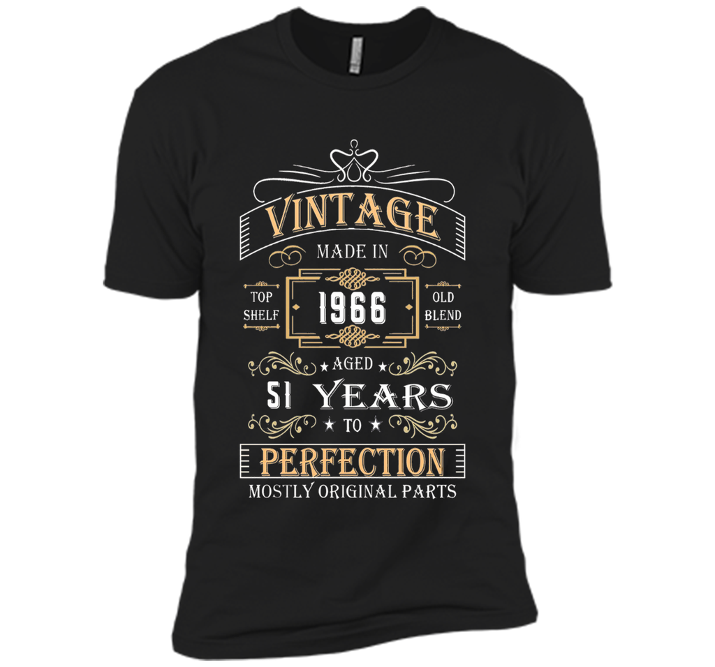 Vintage Age 51 Years 1966 Perfect 51st Birthday Gift T-Shirt