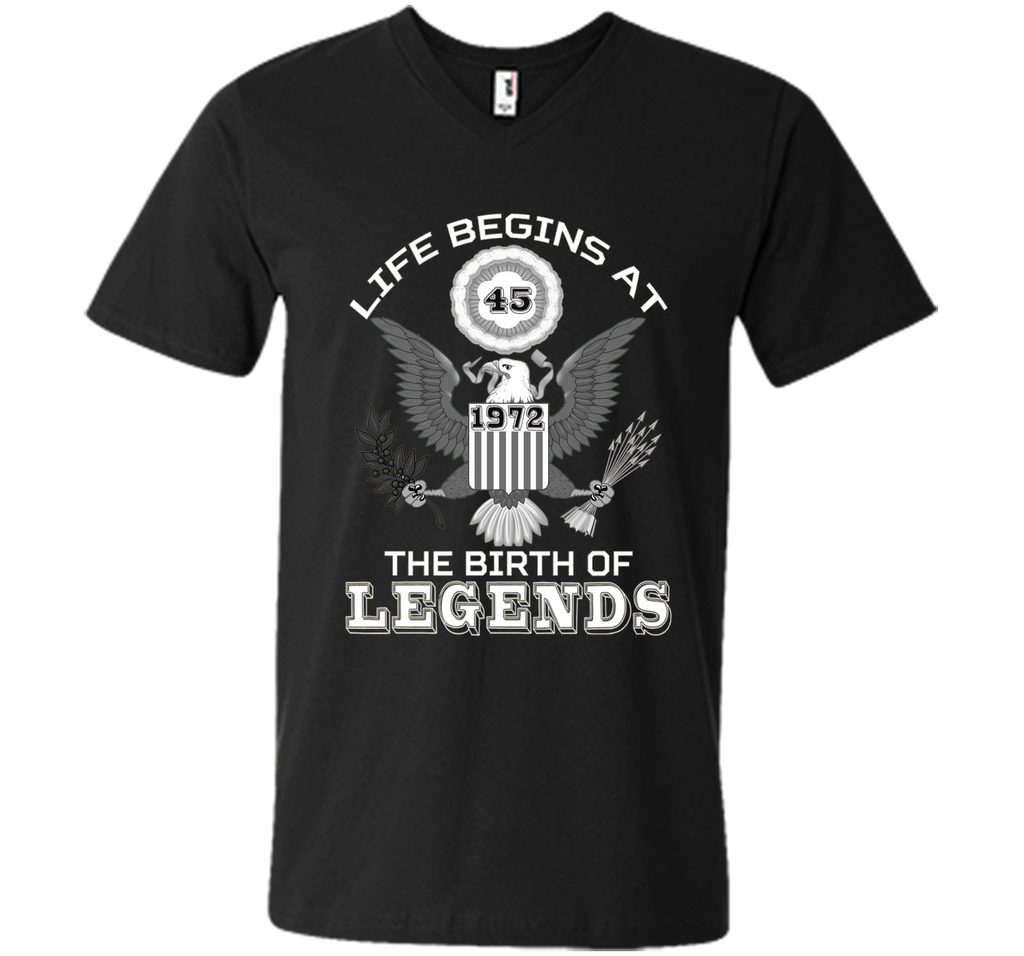 Life Begins at 45 T Shirt The Birth of Legends Tee Gift cool shirt