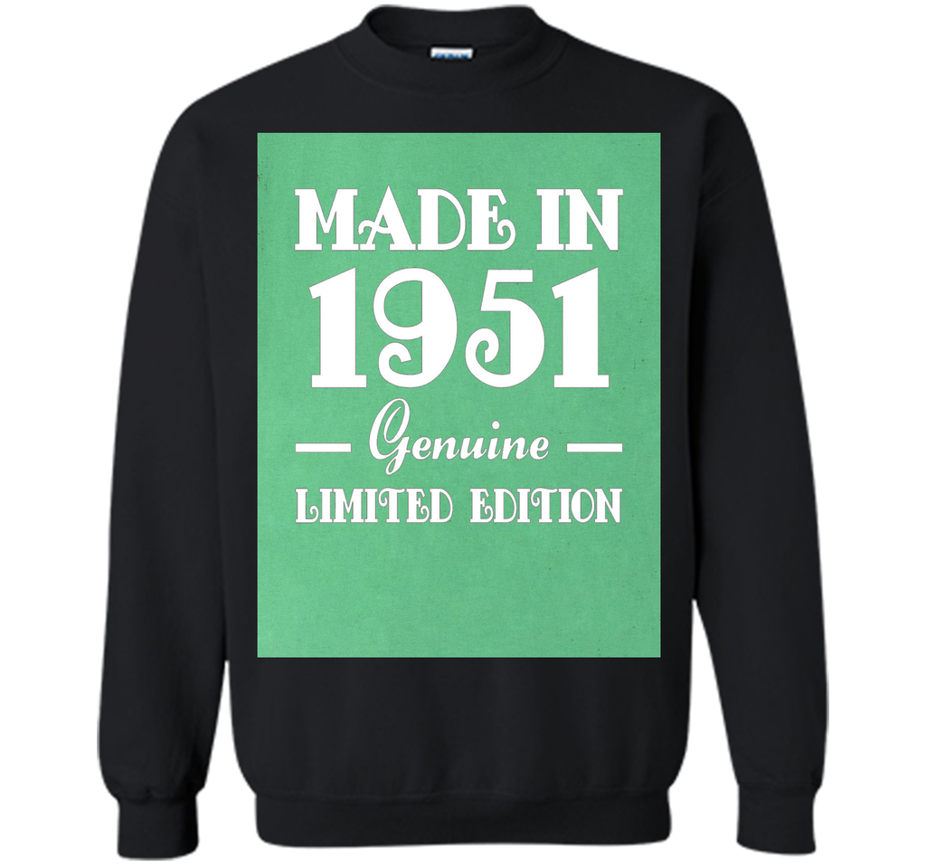 65th Birthday Gift T-Shirt Made In 1951 Genuine (Fitted)