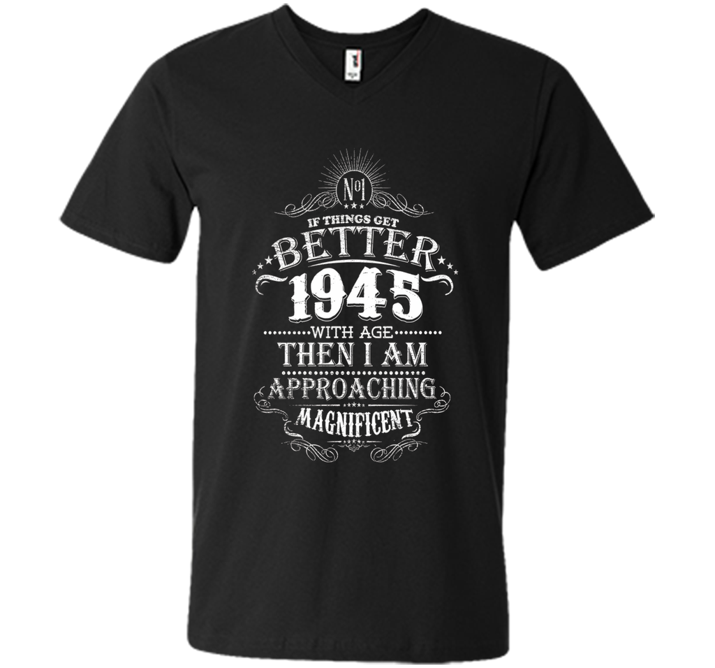 71th Years Old 1945 Vintage Awesome T-Shirt Gift Birthday