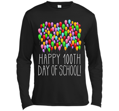 Count them 100 Balloons 100th Day of School Teacher T-Shirt