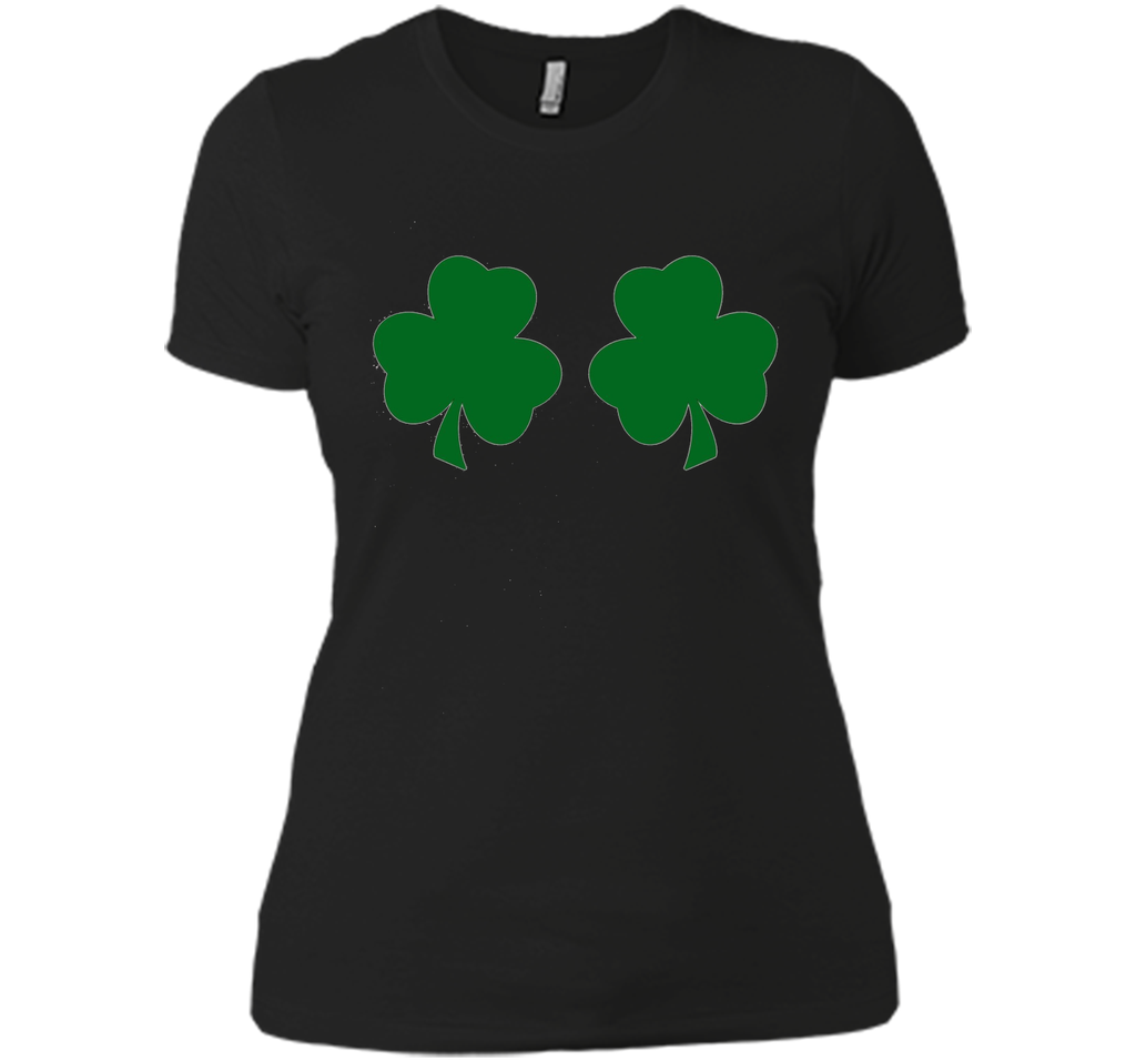 Irish Shamrock Boobs Funny St. Paddy's Day T-shirt