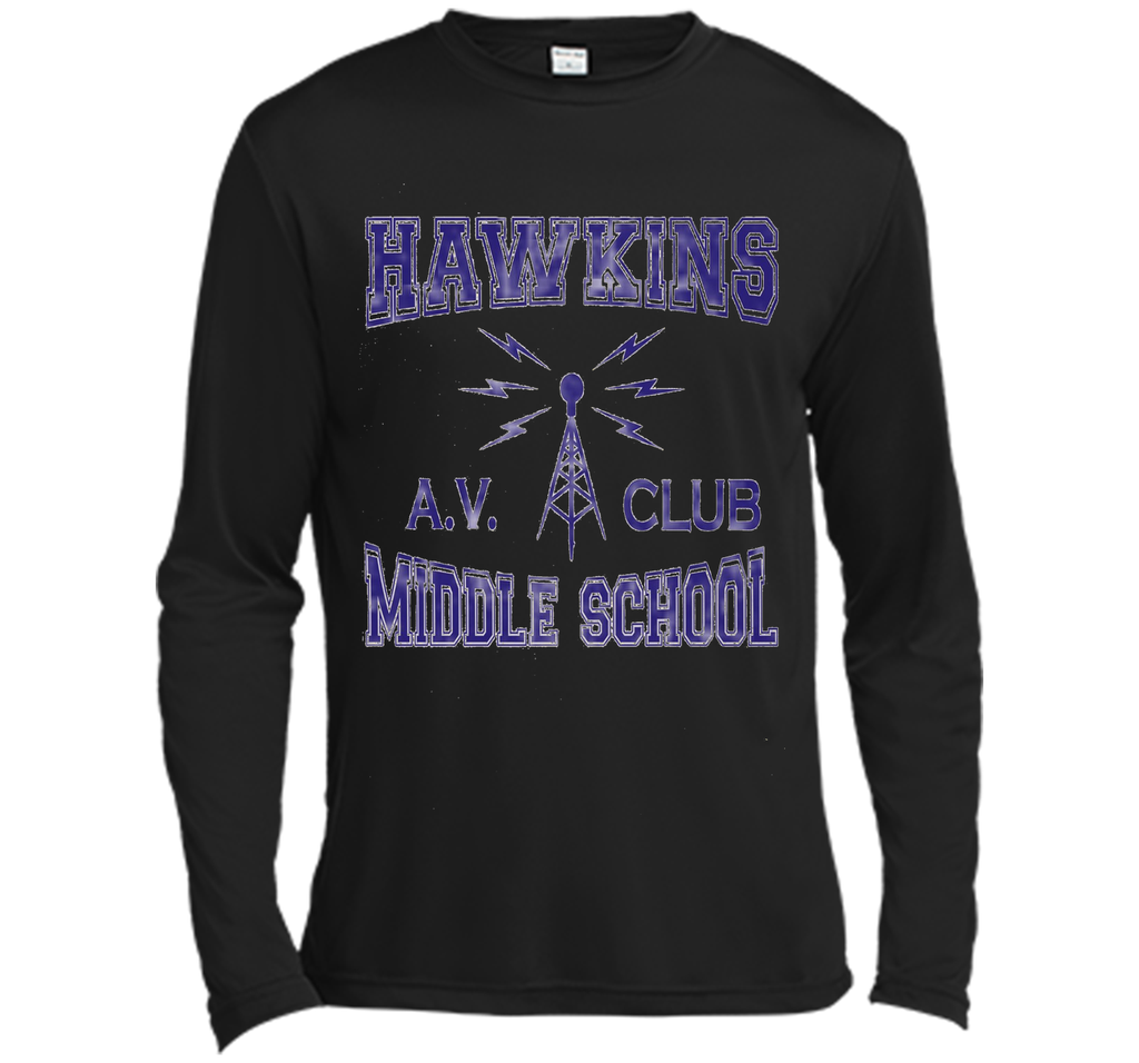 Hawkins Middle School AV Club Distressed T-Shirt