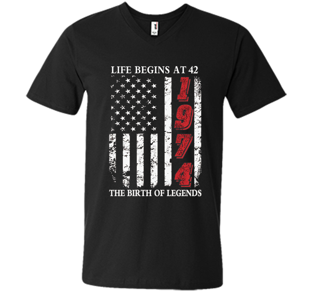 Life Begins At 42 The Birth Of Legends t-shirt