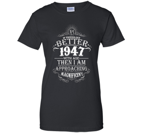 69th Years Old 1947 Vintage Awesome T-Shirt Gift Birthday