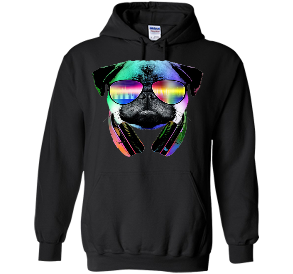 Original: Music Lover Pug - Dog Lovers T-Shirt - 2016