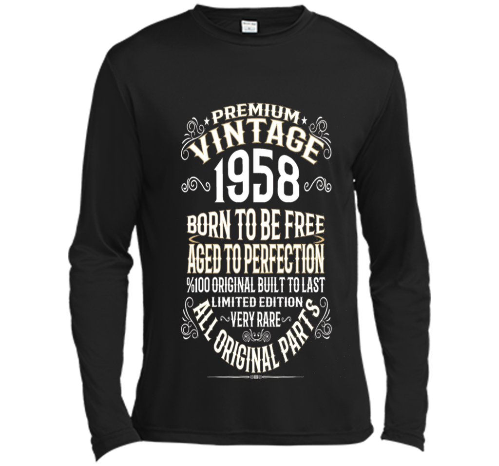 Premium Vintage 1958 Aged To Perfection 100% Genui T-Shirt