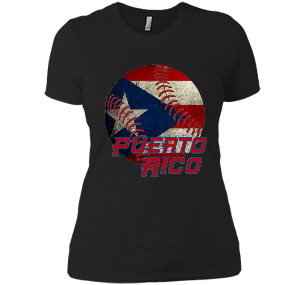 Puerto Rico Baseball Flag T Shirt Boricua Pride Tee