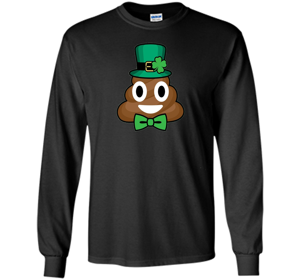 Leprechaun Costume Poop Emoji Funny St Patricks Day T-Shirt