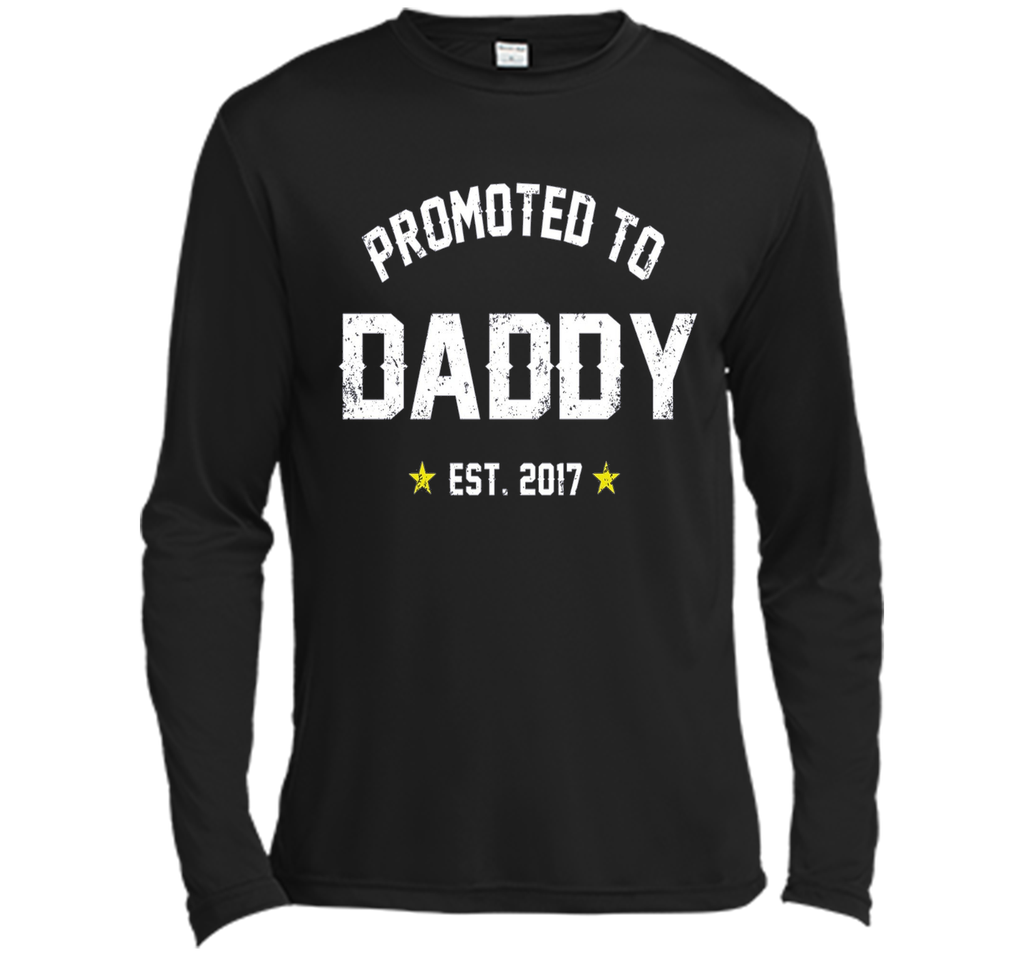 Men's Promoted To Daddy Shirt: Gift For New Dad Est. 2017 T-Shirt