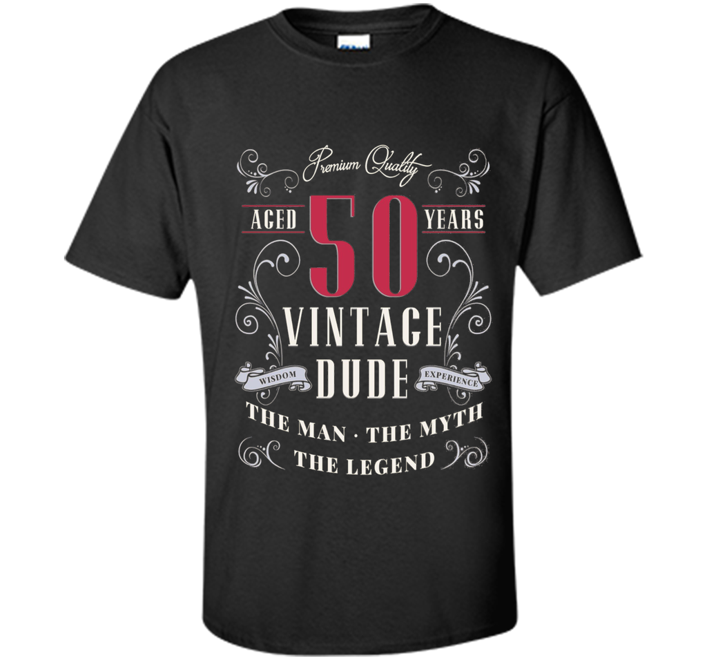 Men's BIRTH DAY GIFT AGE 50 VINTAGE MAN MYTH LEGEND T SHIRT