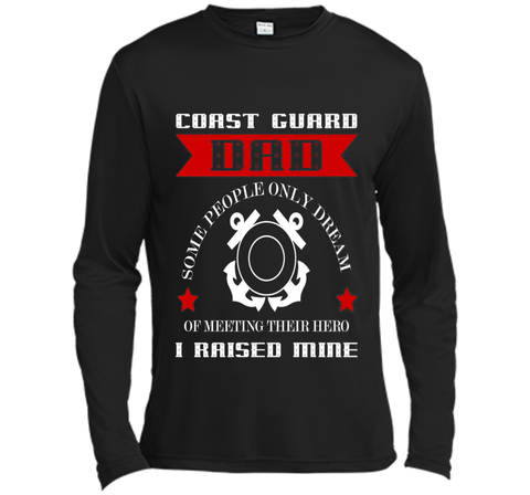 Coast Guard Dad Raised my Hero T-shirt Coast Guardsman t-shirt