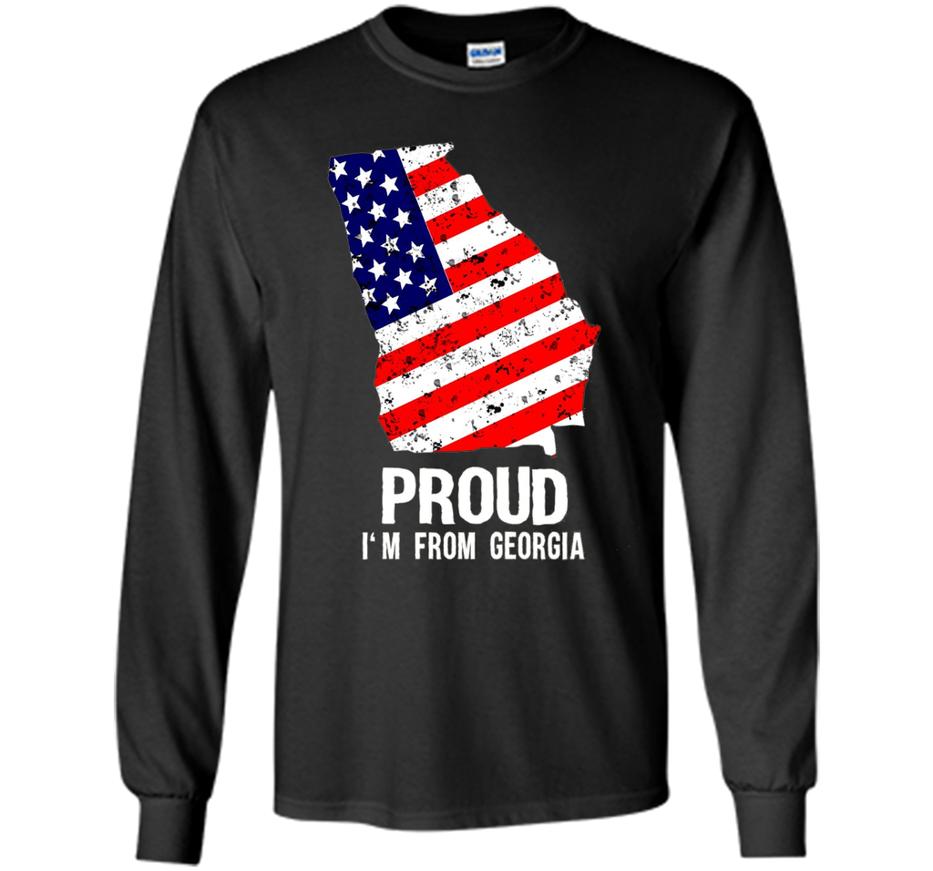 Proud of Georgia  -US flag Independence day Tshirt