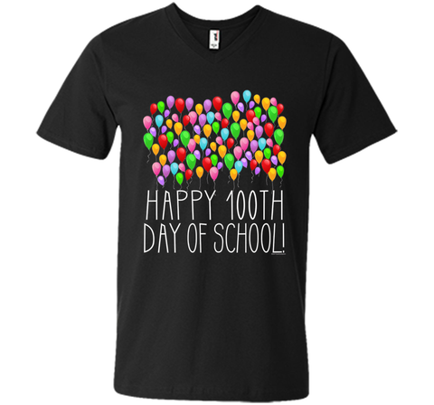 Count them 100 Balloons 100th Day of School Teacher T-Shirt