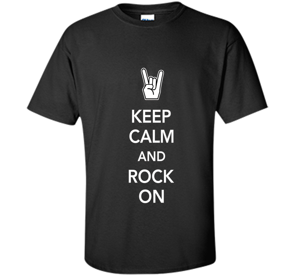 Keep Calm And Rock ON Metal T-Shirt