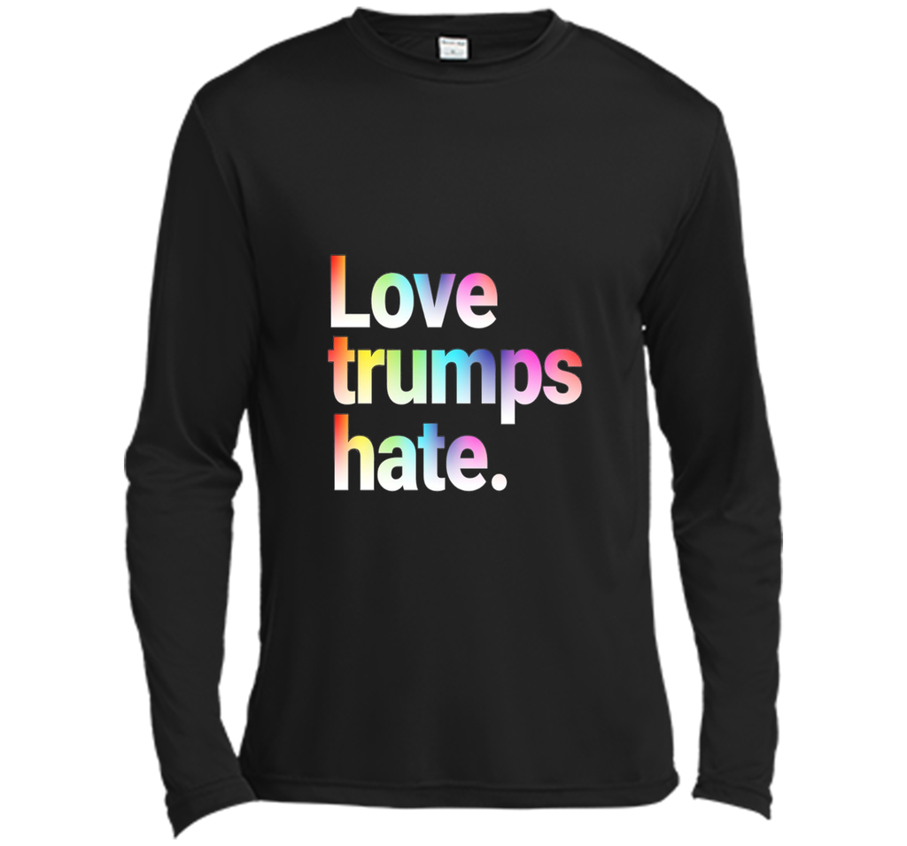 Colorful Love Trumps Hate T Shirt Anti-Trump Sanders