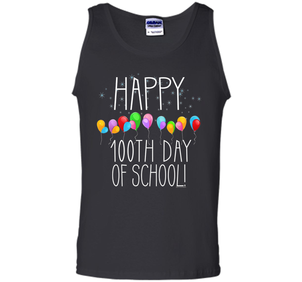 Happy 100th Day of School Party Balloons Teacher T-Shirt