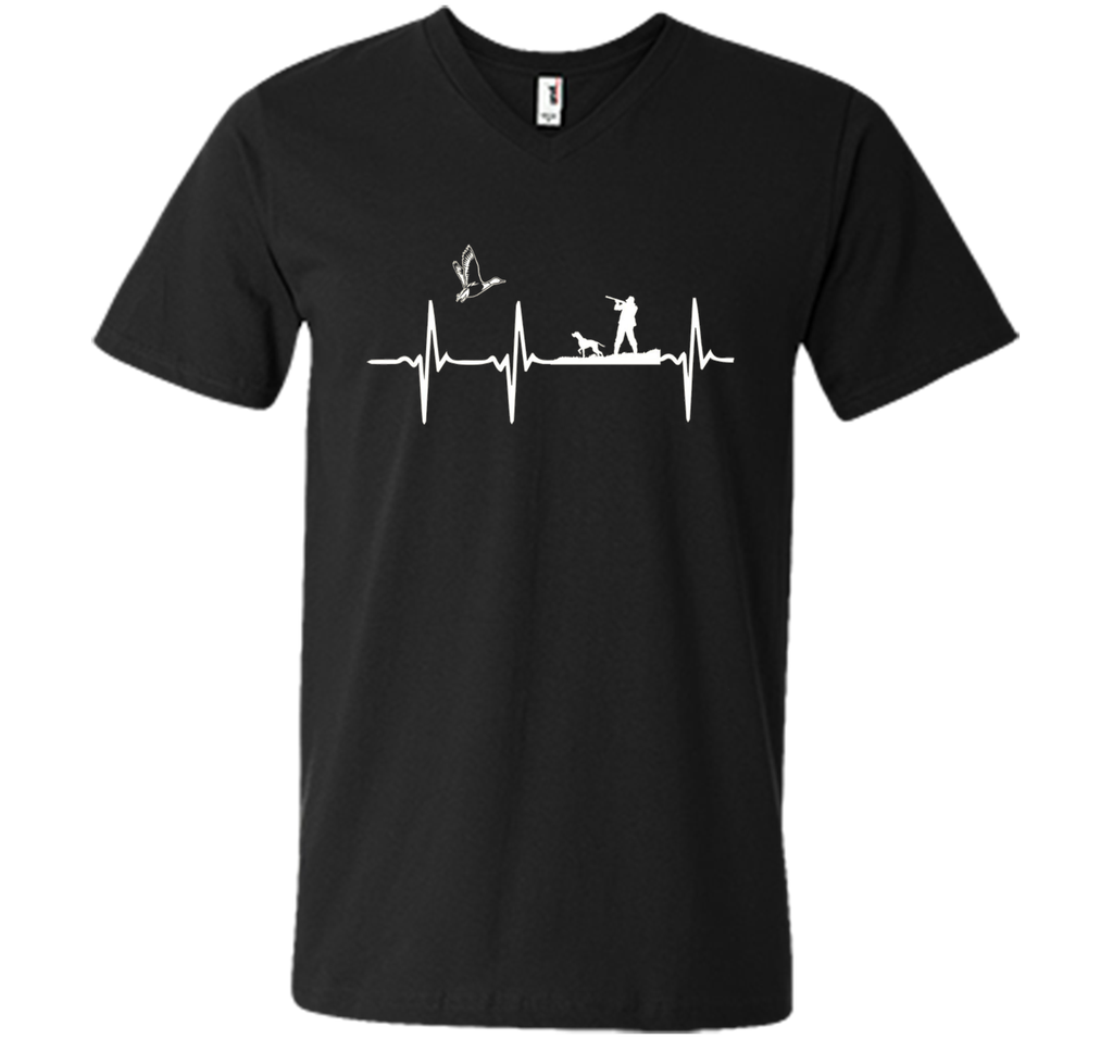 Duck Hunting Waterfowl Hunter Heartbeat T-Shirt