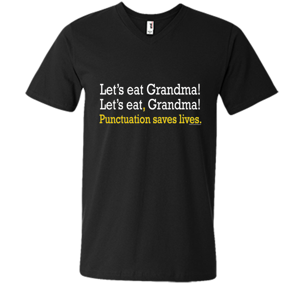 Let's Eat Grandma Funny Grammar English Teacher Gift T-Shirt