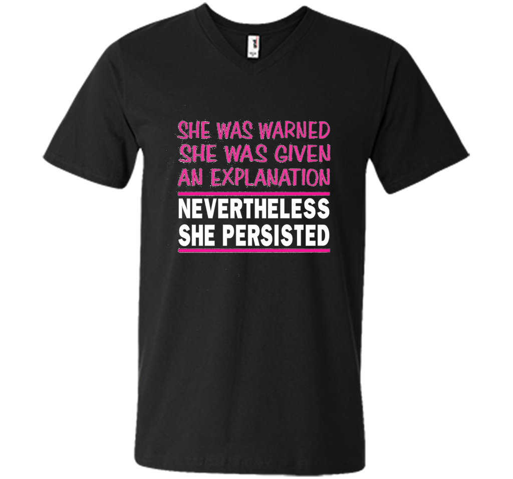 Nevertheless She Persisted T-Shirt PINK Feminist Free Speech