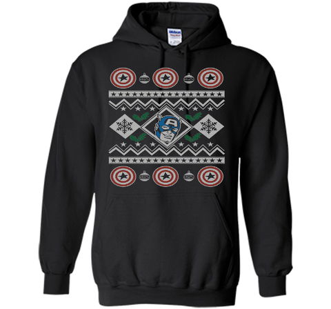 Captain America Christmas Sweater Graphic T-Shirt