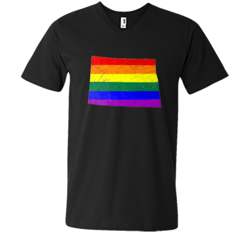 North Dakota Gay Pride Flag T-Shirt
