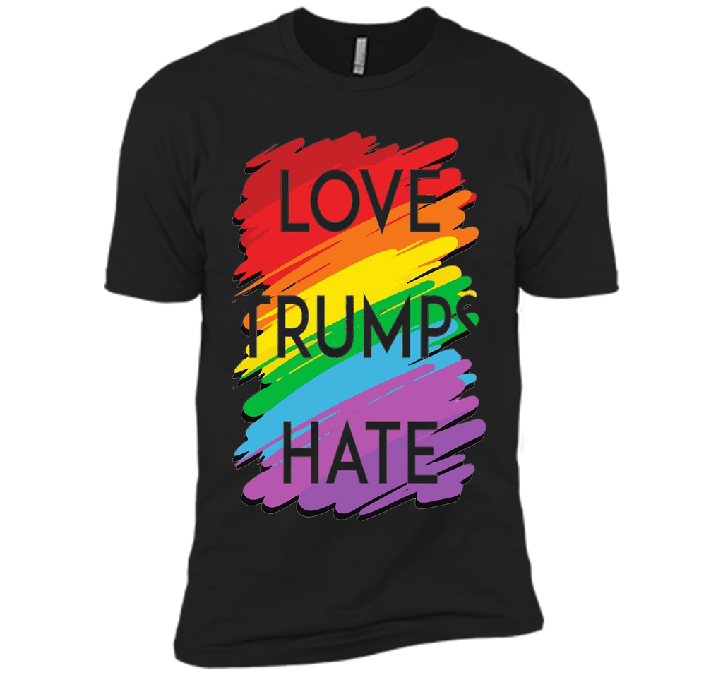 Love Trumps Hate T Shirt Rainbow