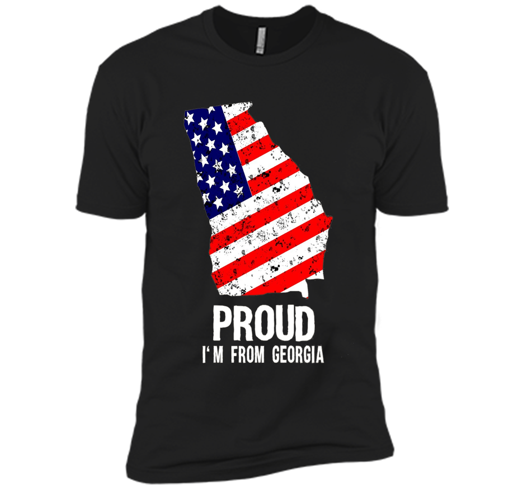 Proud of Georgia  -US flag Independence day Tshirt