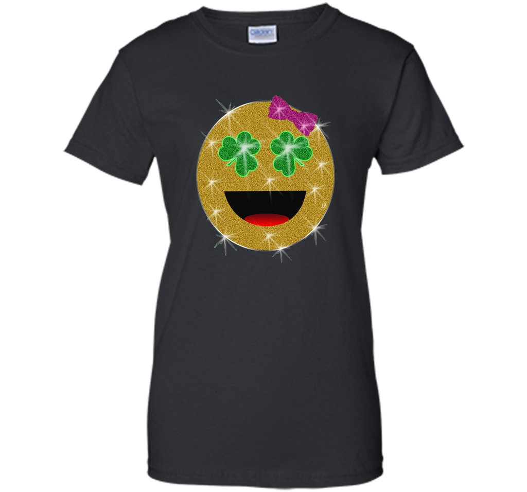 St. Patrick's Day Emoji T-Shirt for Girls and Women