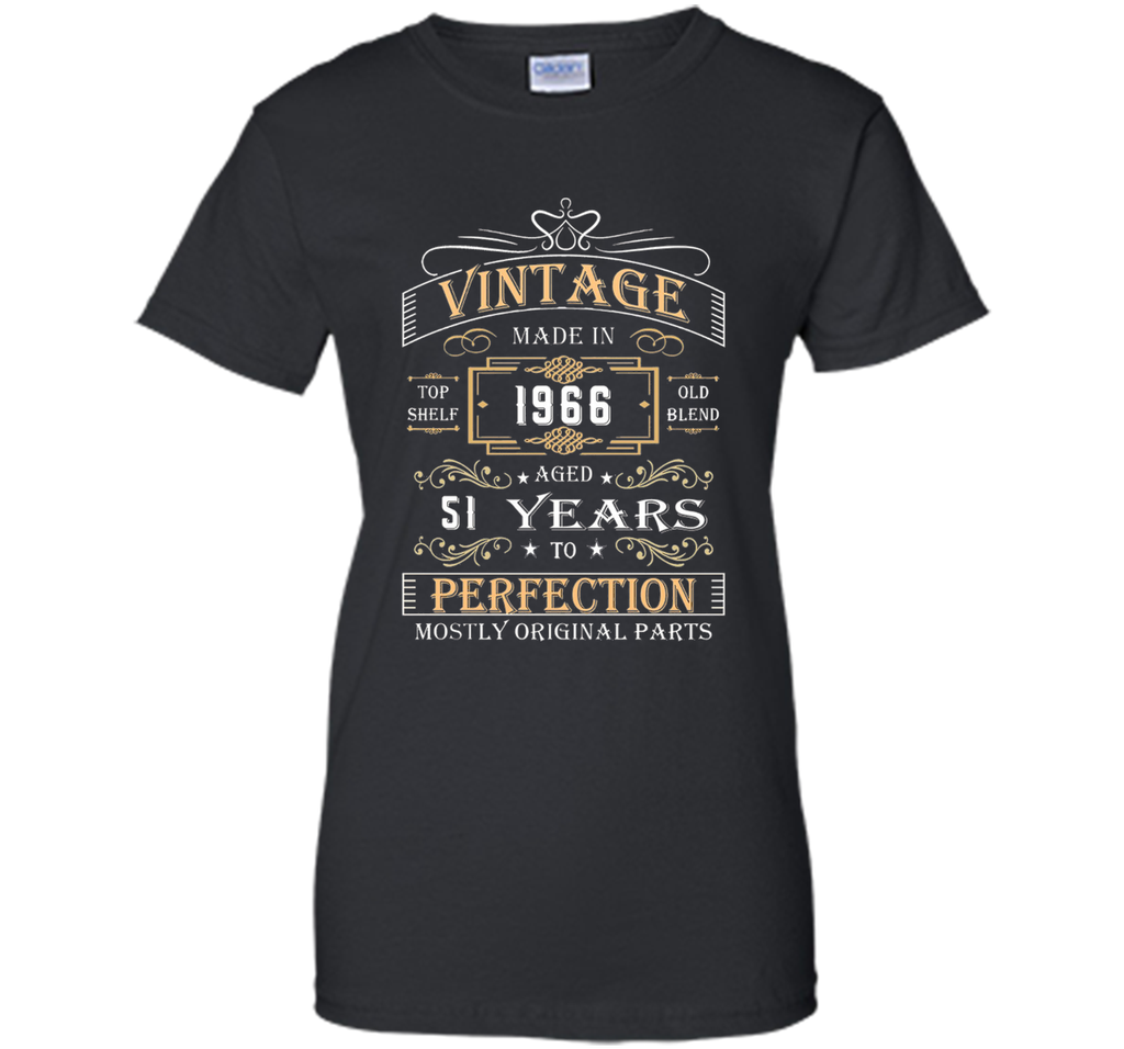 Vintage Age 51 Years 1966 Perfect 51st Birthday Gift T-Shirt