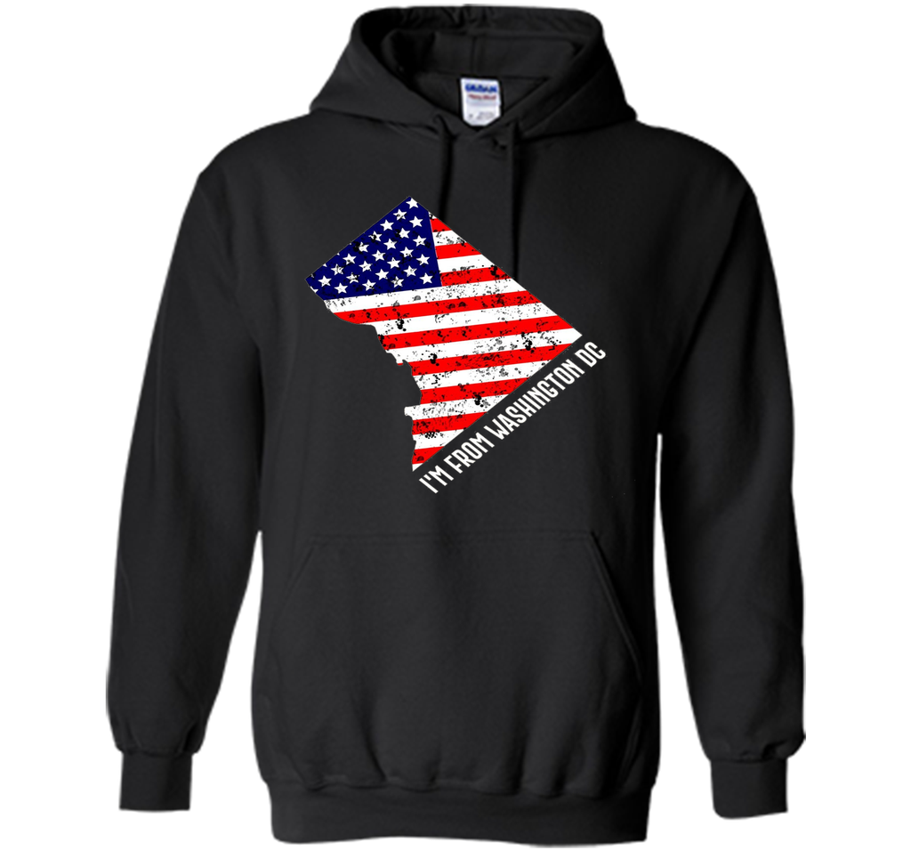 Proud of Washiongton DC USA flag Independence day Tshirt