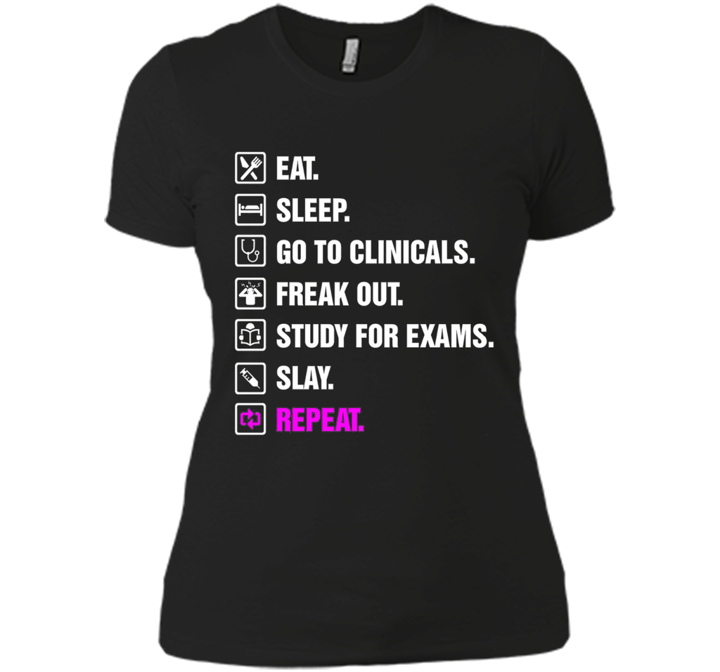 Funny Nurse Shirt Slay RN LPN Clinicals Nursing School