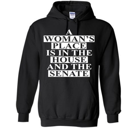 a wonma's place is in the house and the senate t-shirt