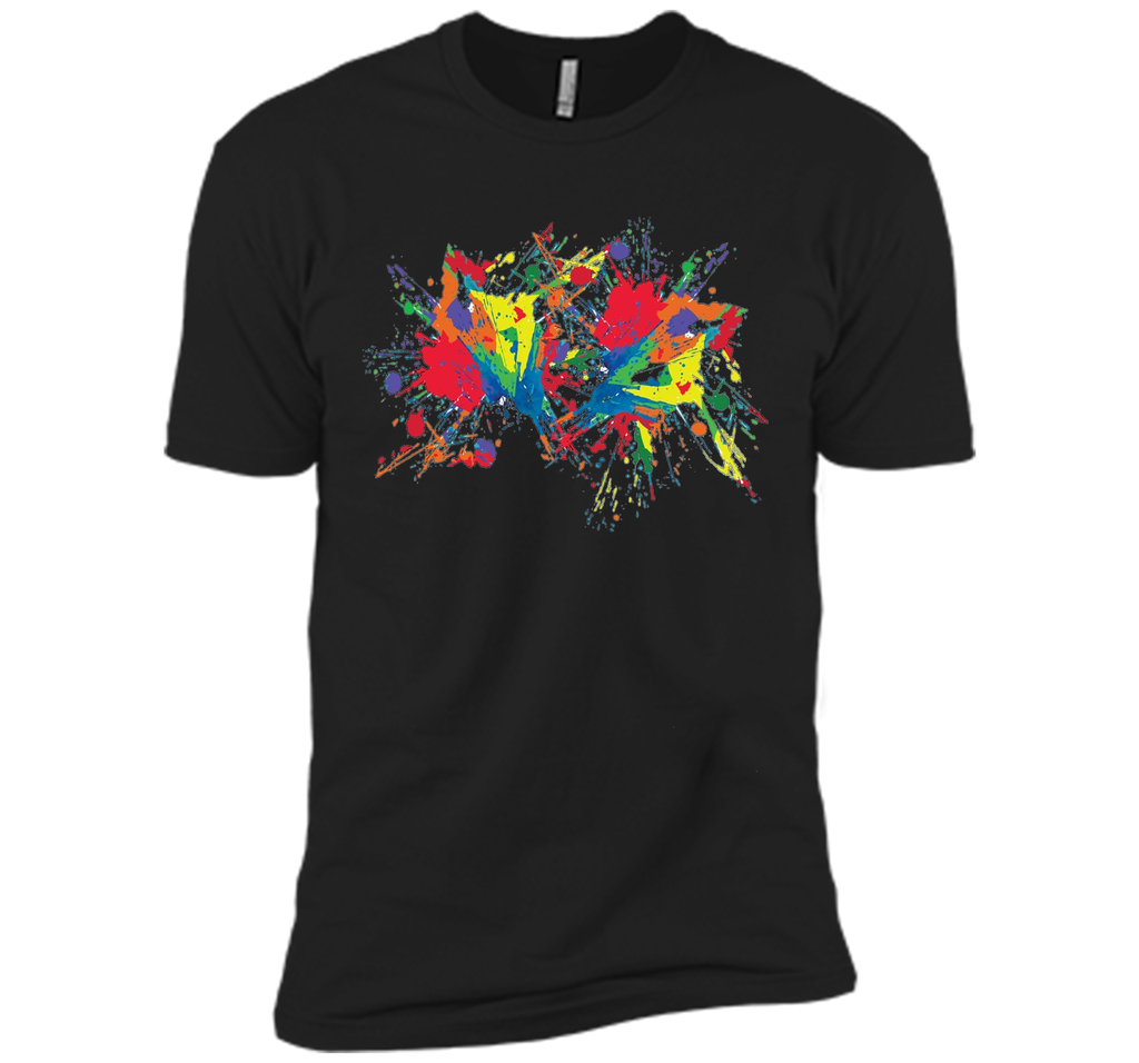 Rainbow Paint Splatter LGBT Gay Pride T-Shirt