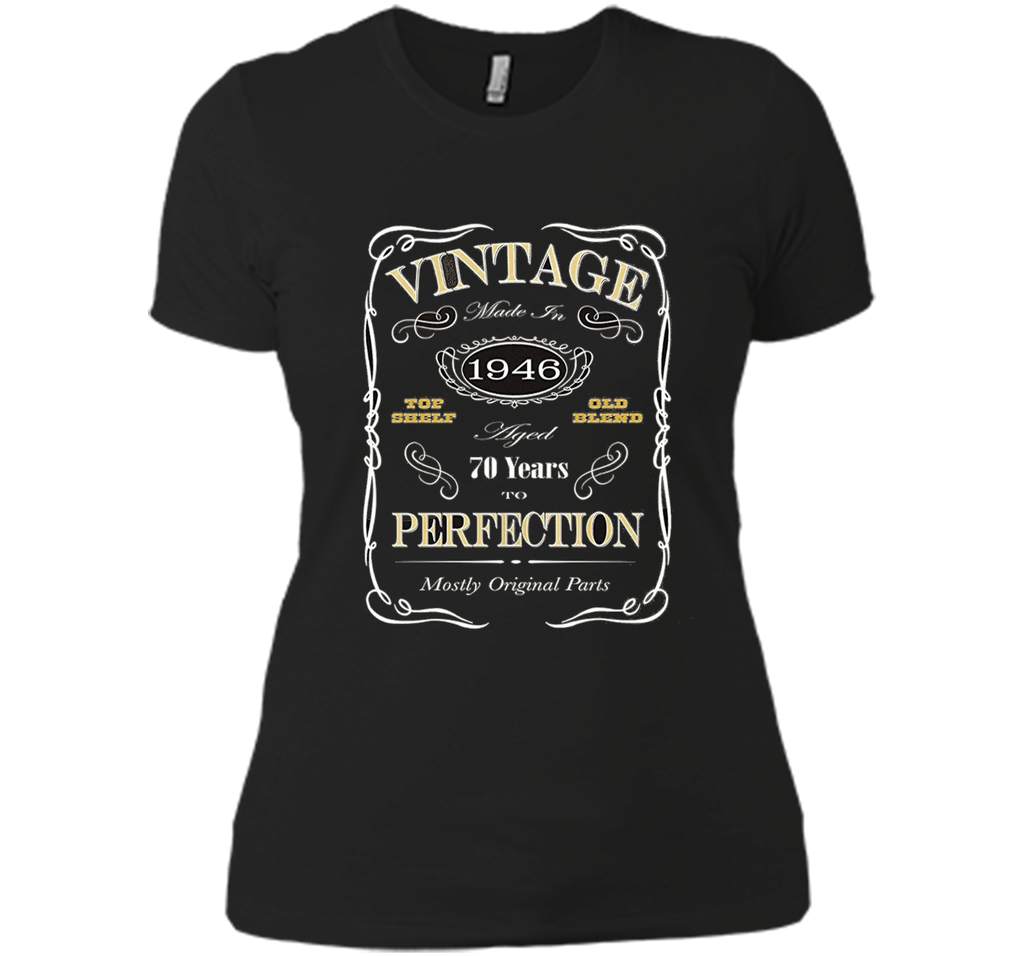 70th Birthday Gift T-Shirt - Born In 1946 - Vintage