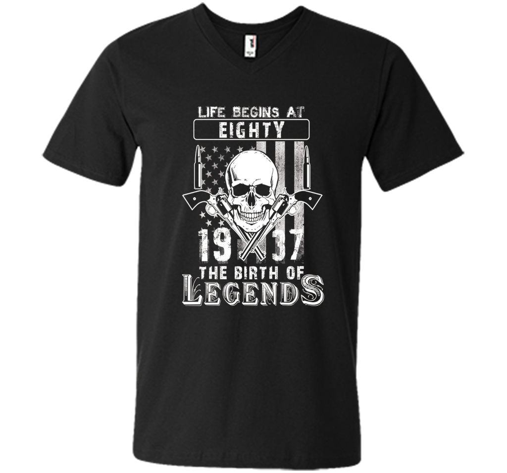 Life Begins At Eighty-1937 The Birth Of Legends t-shirt