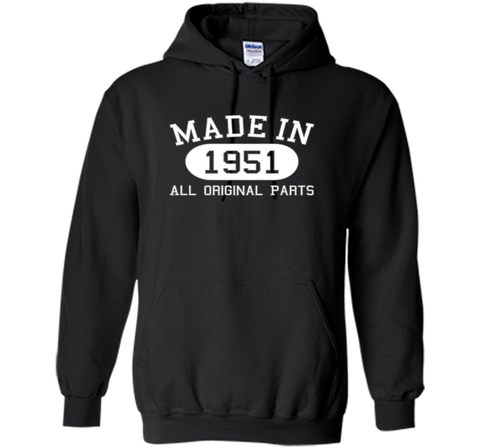 65th Birthday Gift Tee Shirt Made In 1951 (Fitted)