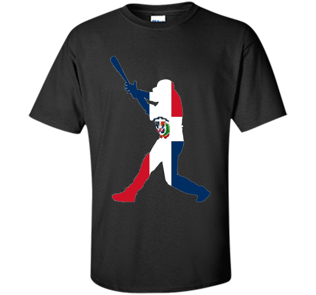 Dominican Republic Baseball Flag Shirt