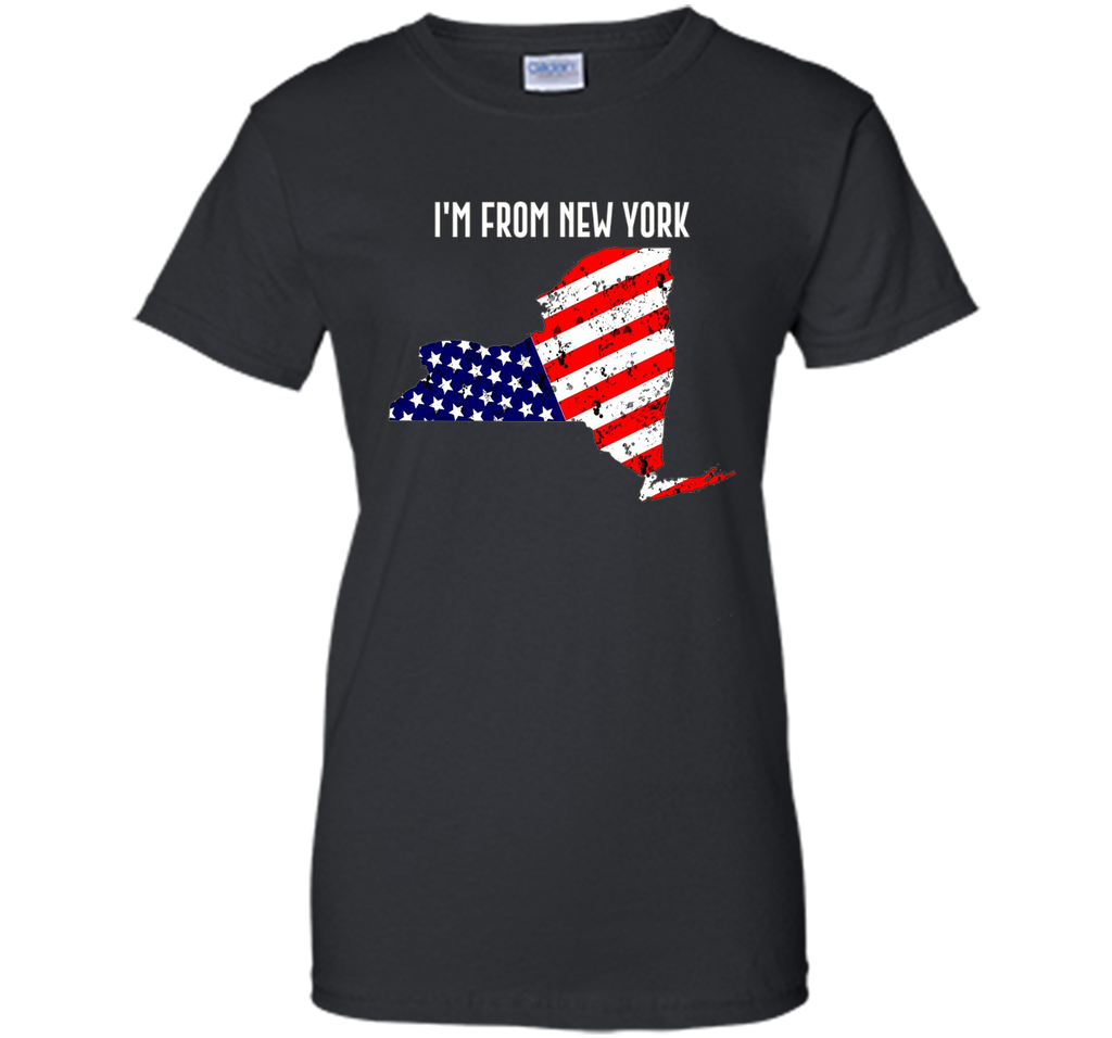 Proud of New York  USA flag Independence day Tshirt