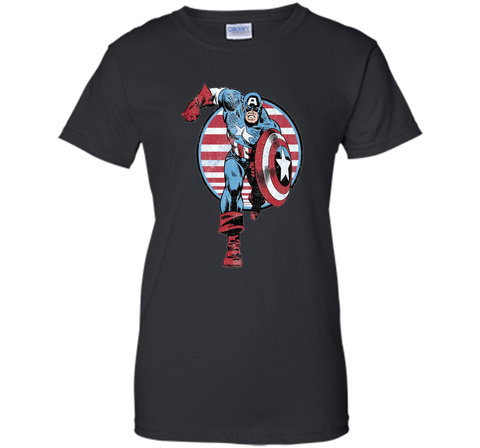 Captain America Charge Graphic T-Shirt