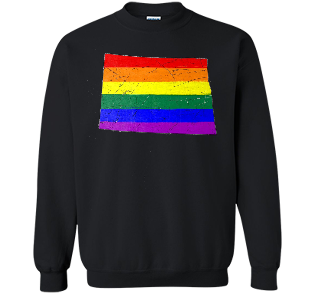 North Dakota Gay Pride Flag T-Shirt
